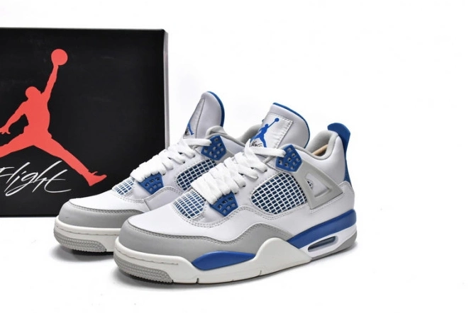 MaikeSneakers Blue Jordan Air 4 (2012) Military 308497-105 Retro 0803